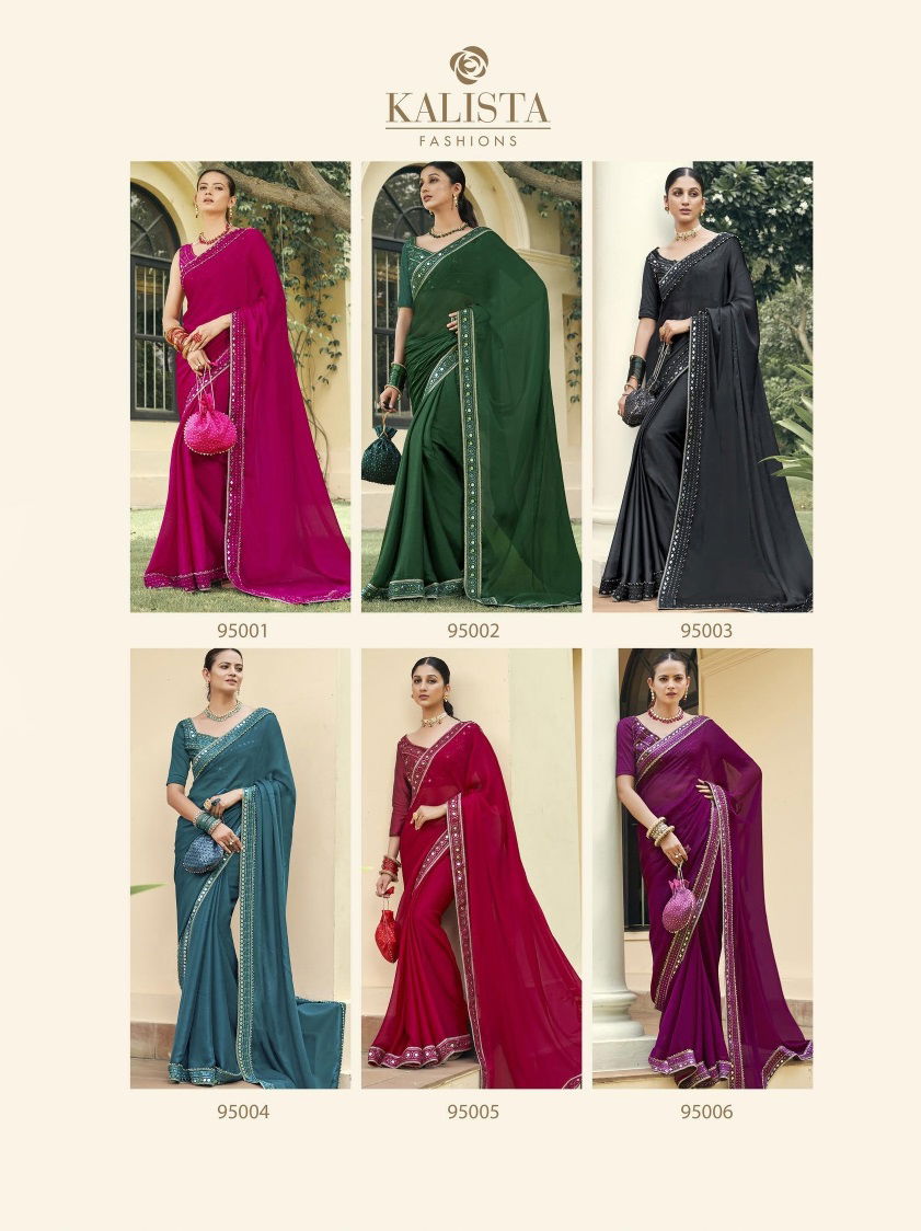 Kalista Shop The Look Chiffon Party Wear Sarees